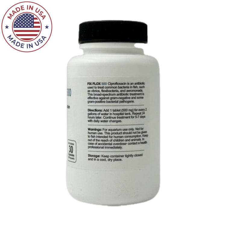 Fix Flox - Fish Ciprofloxacin 500 mg 30 Capsules