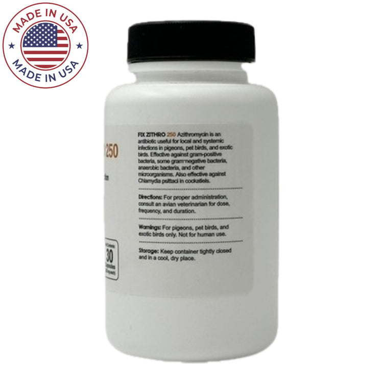 Fish Zithro - Azithromycin 250mg 30 Tablets | Fish Antibiotics | eFishAntibiotics