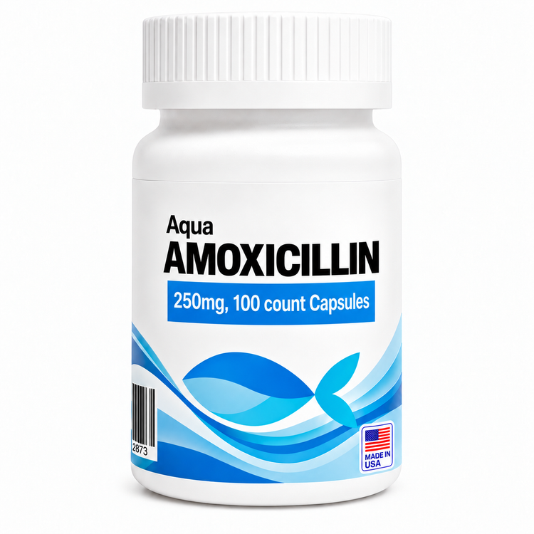 Aquarium Amoxicillin 250mg 100 capsules broad-spectrum fish antibiotic