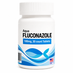Aquarium Fluconazole 100mg bottle containing 30 fish antifungal tablets