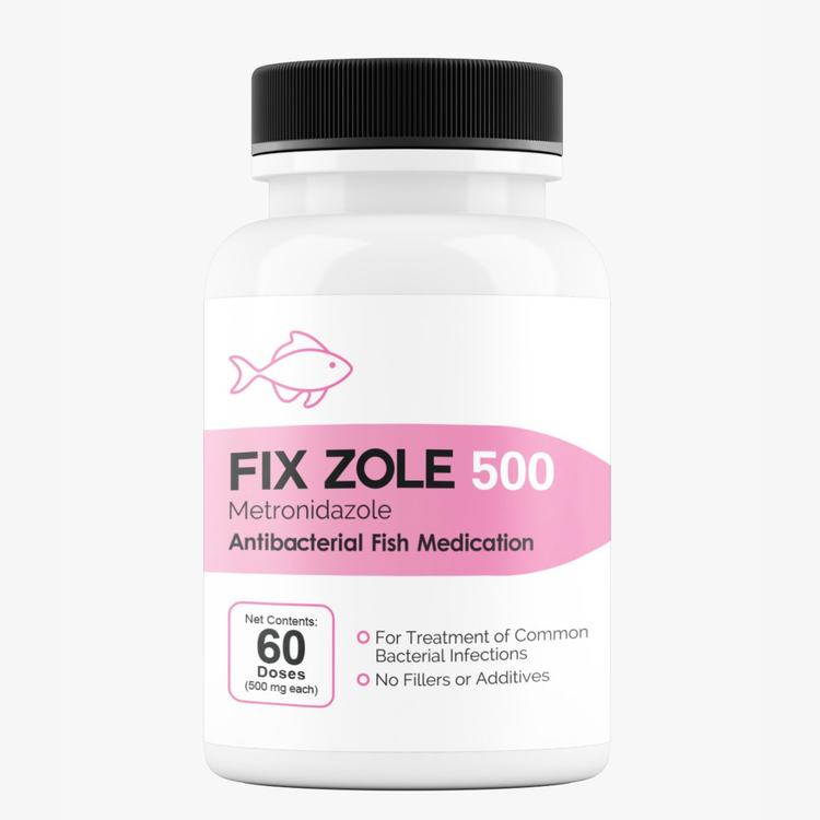 Fish Zole Forte metronidazole 500mg 60 tablets for fish parasites